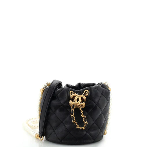 Chanel About Pearls Bucket Bag