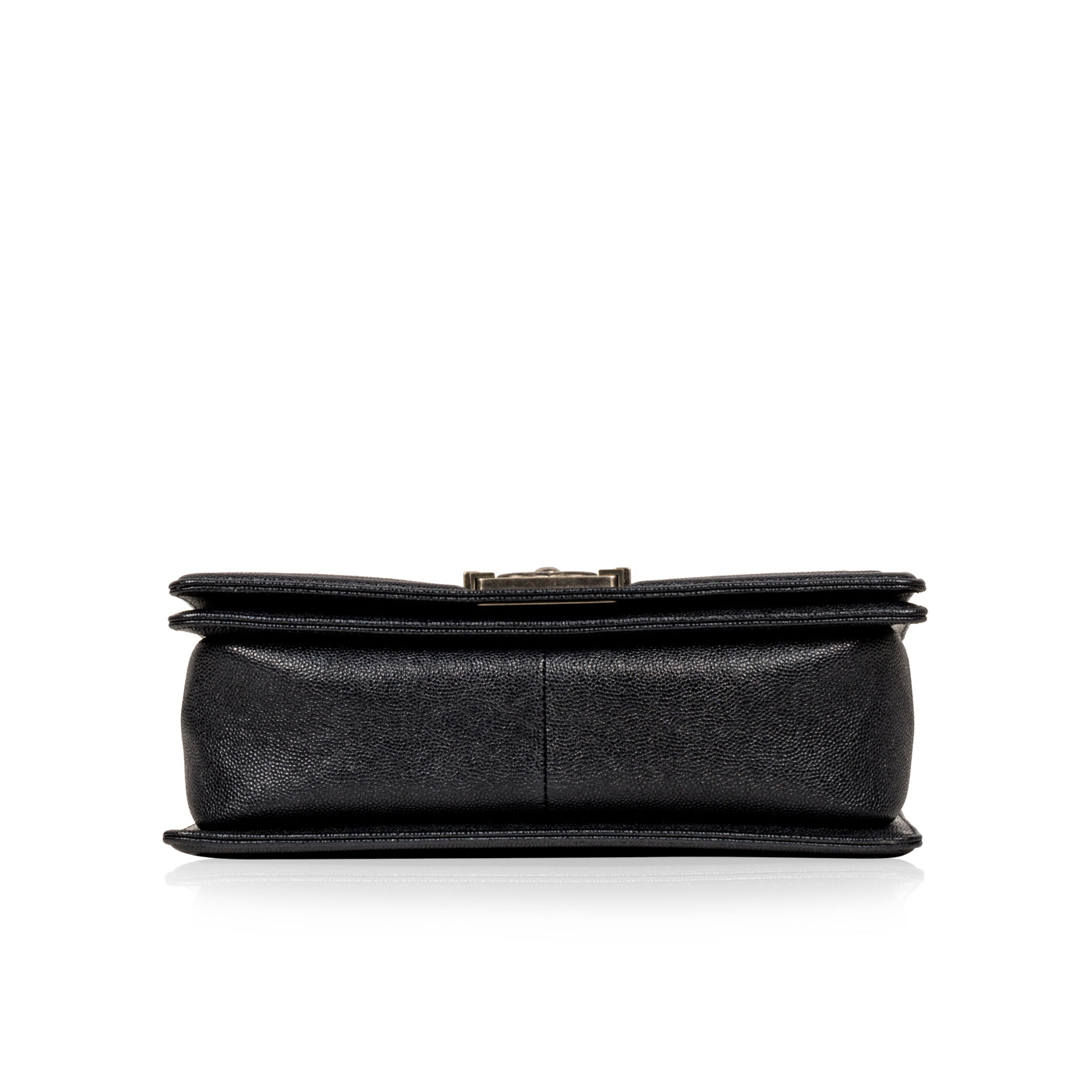 Chanel Chevron Boy Bag Medium - Blue Caviar