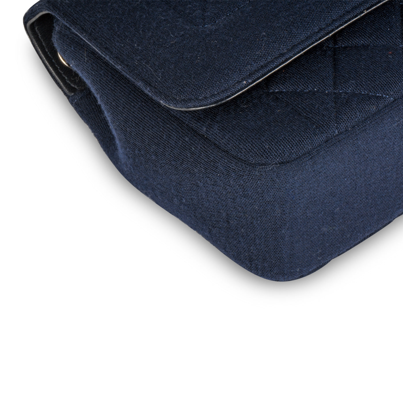 Chanel Classic Flap Bag - Jersey Fabric - Navy