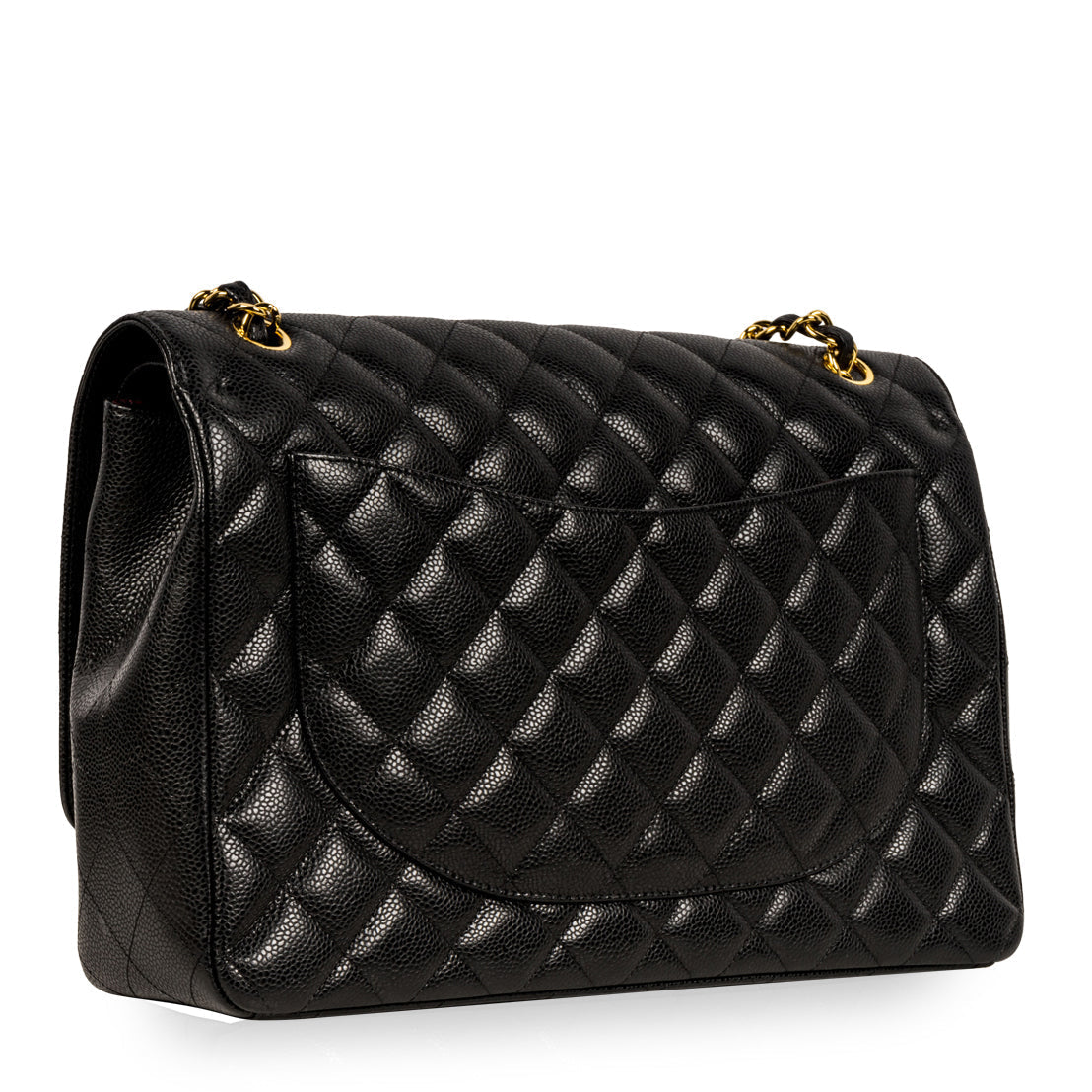 Chanel Classic Flap Bag Maxi - Caviar - Black - GHW