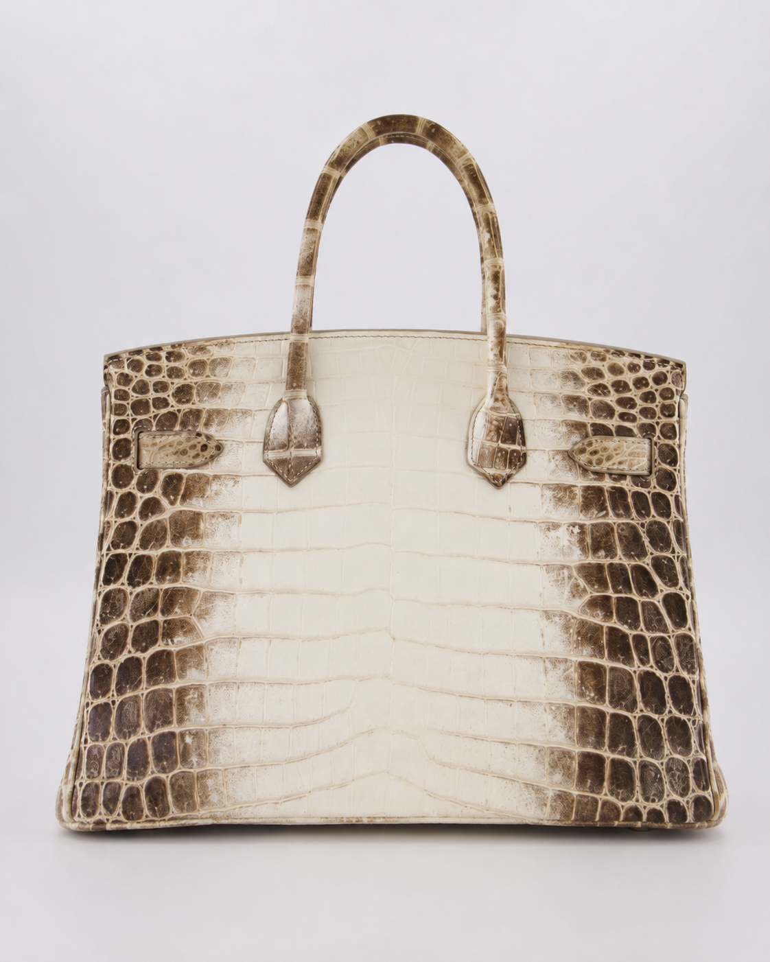 *SUPER RARE* Hermes Birkin 30 Retourne Bag in Himalaya Crocodile Niloticus Leather with Palladium Hardware