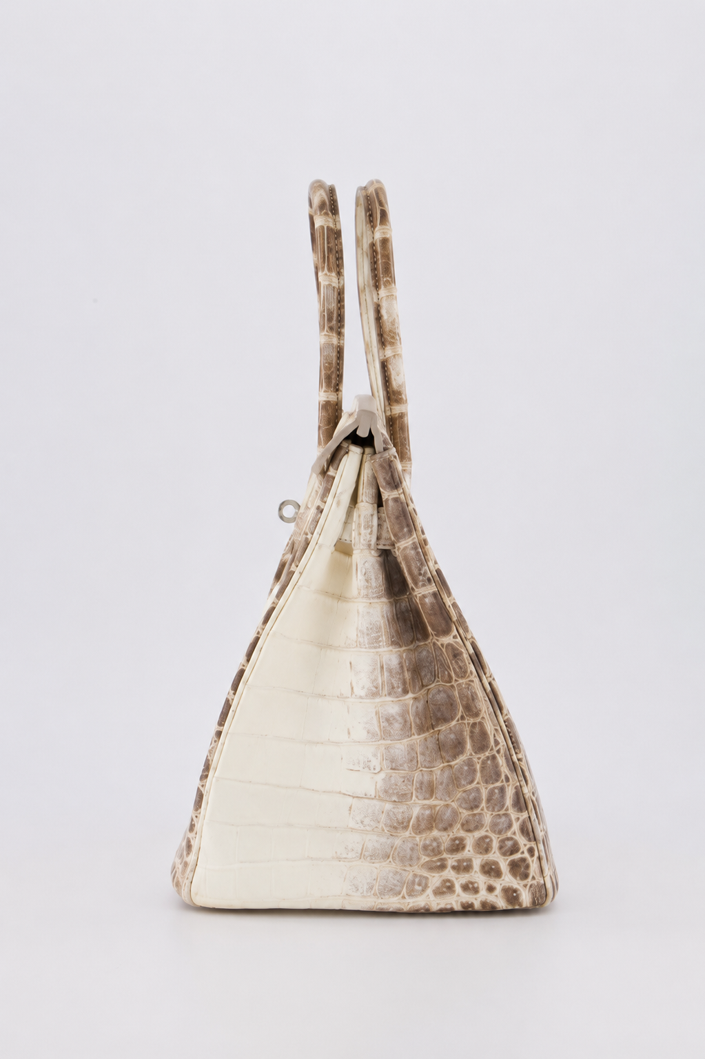 *SUPER RARE* Hermes Birkin 30 Retourne Bag in Himalaya Crocodile Niloticus Leather with Palladium Hardware