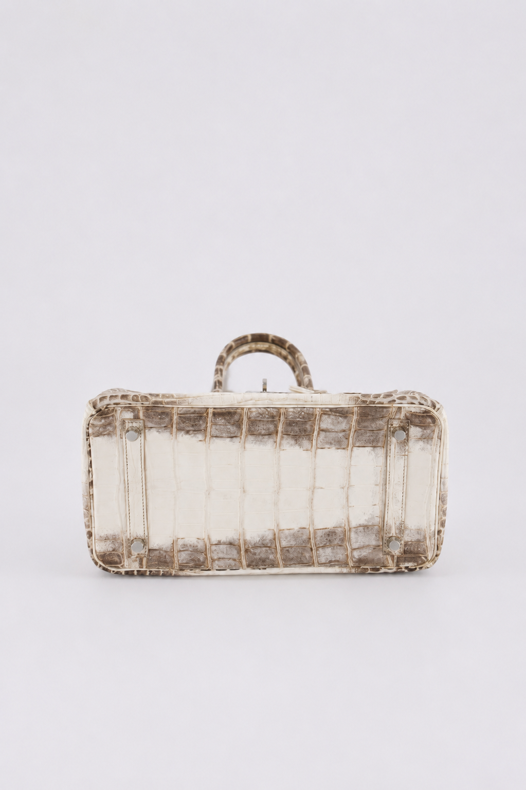 *SUPER RARE* Hermes Birkin 30 Retourne Bag in Himalaya Crocodile Niloticus Leather with Palladium Hardware