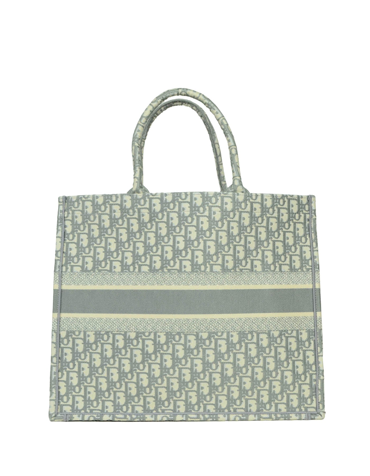 Christian Dior Grey Oblique Monogram Book Tote Bag