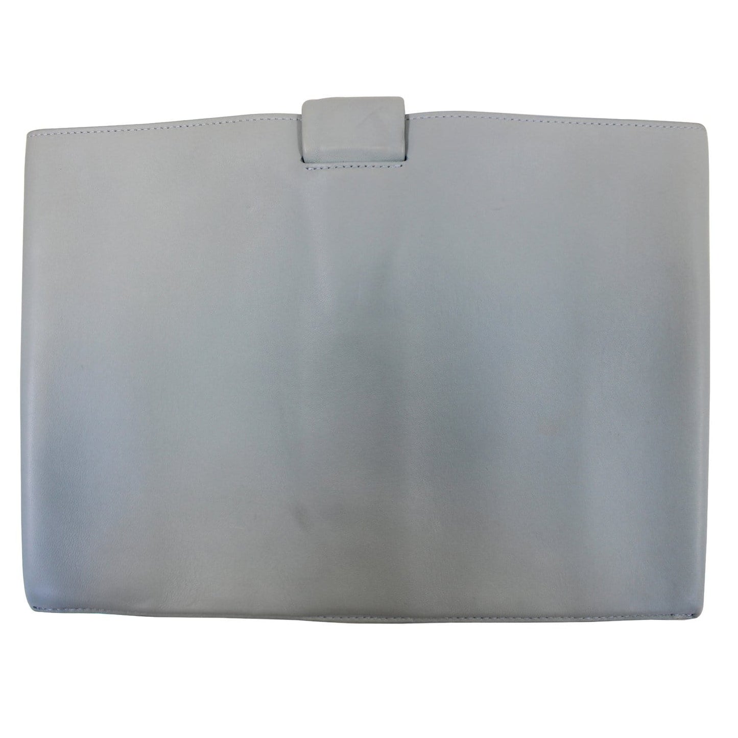 CELINE Knotted Leather Clutch Powder Blue