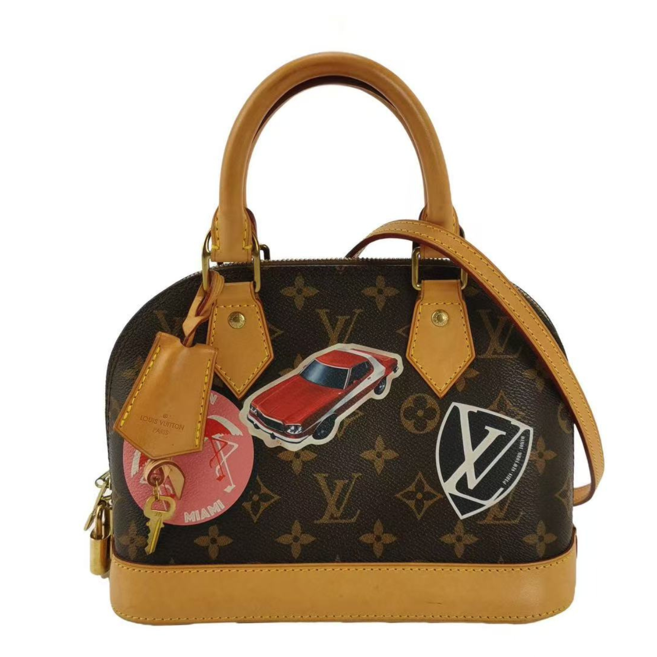 LOUIS VUITTON Alma BB World Tour Bag