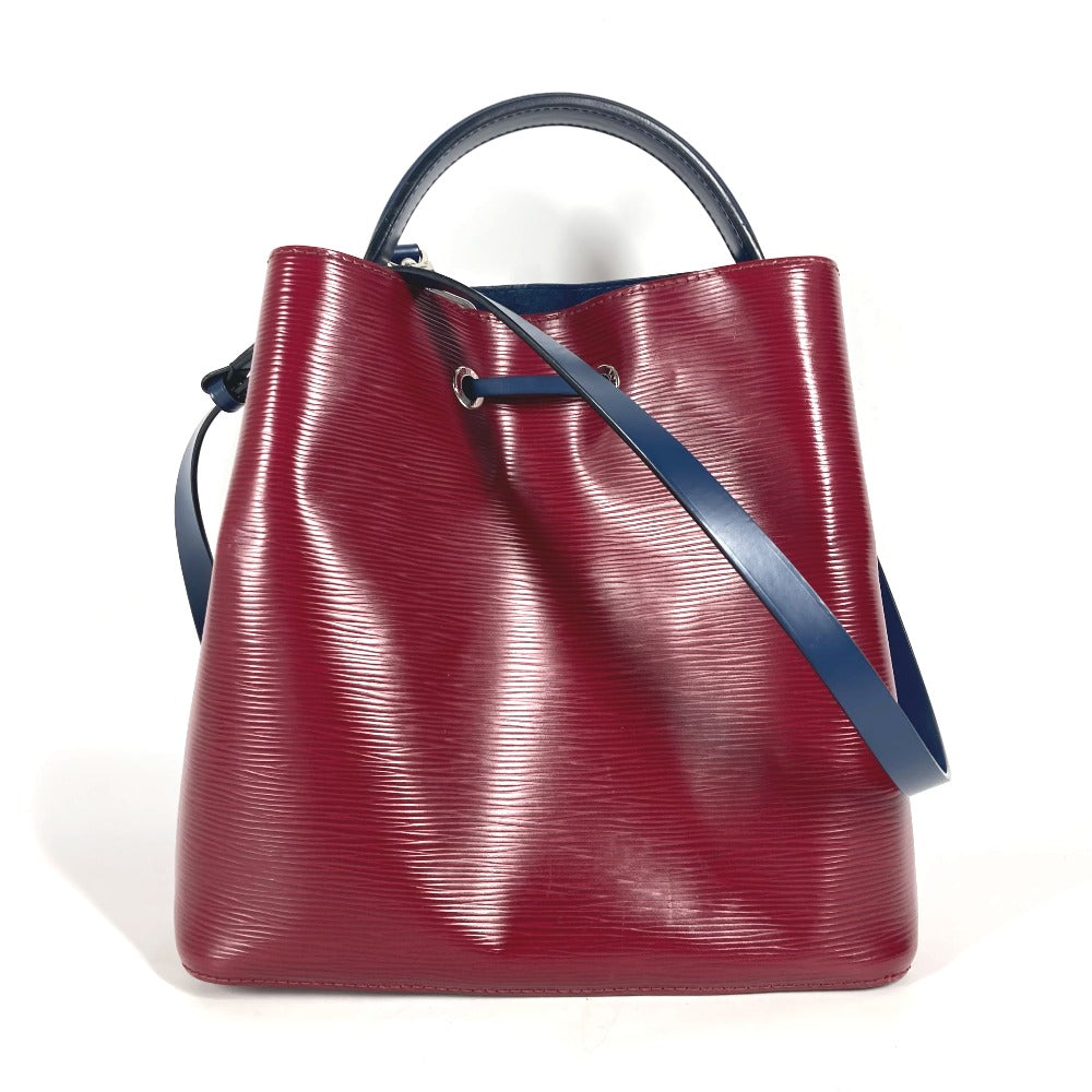 LOUIS VUITTON Shoulder Bag Epi Leather wine-red Epi Neonoe