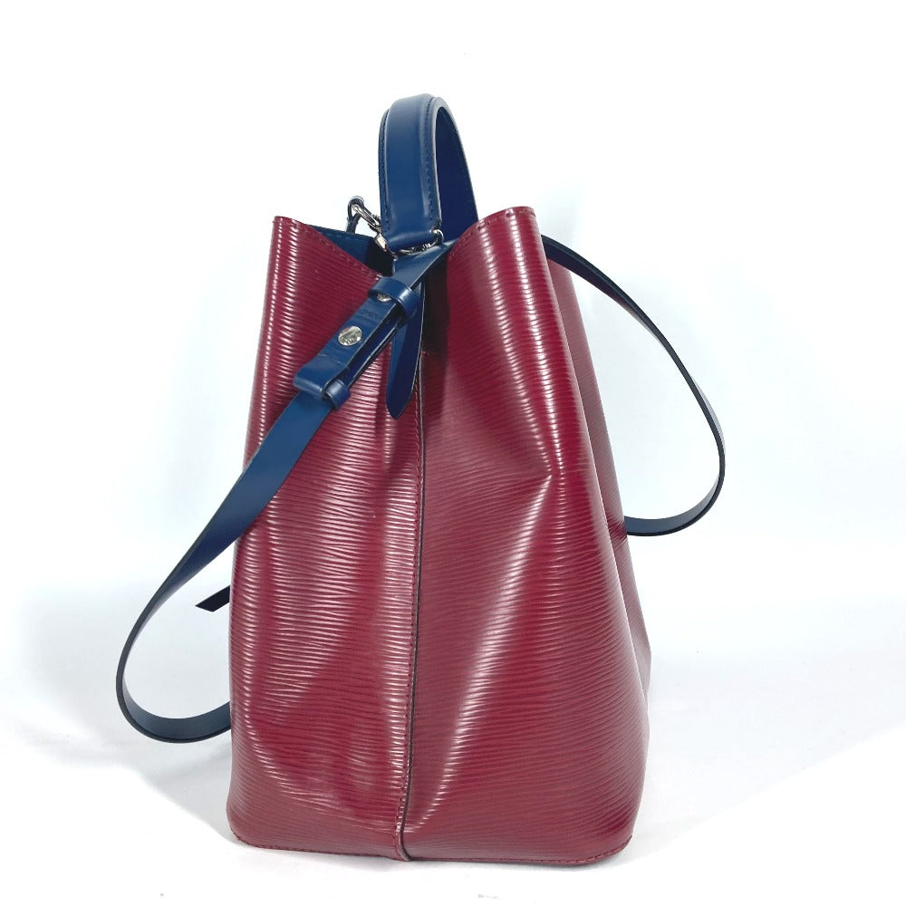 LOUIS VUITTON Shoulder Bag Epi Leather wine-red Epi Neonoe
