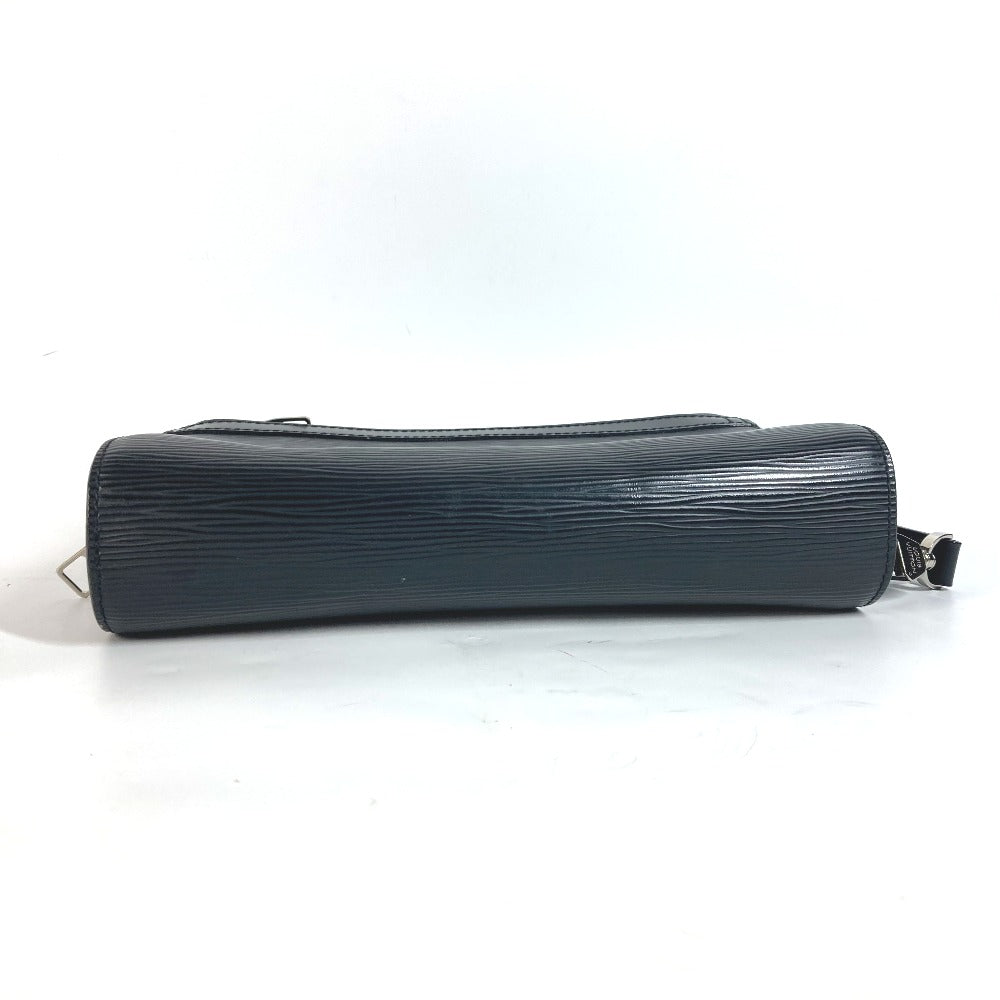 LOUIS VUITTON business bag Epi Leather black Epi Osh mens
