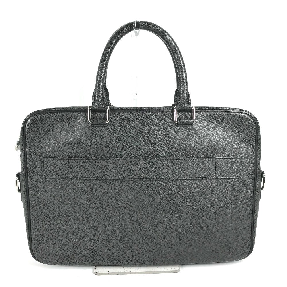 LOUIS VUITTON Business bag Taiga Leather black Taiga PortoDocument Business PDV mens