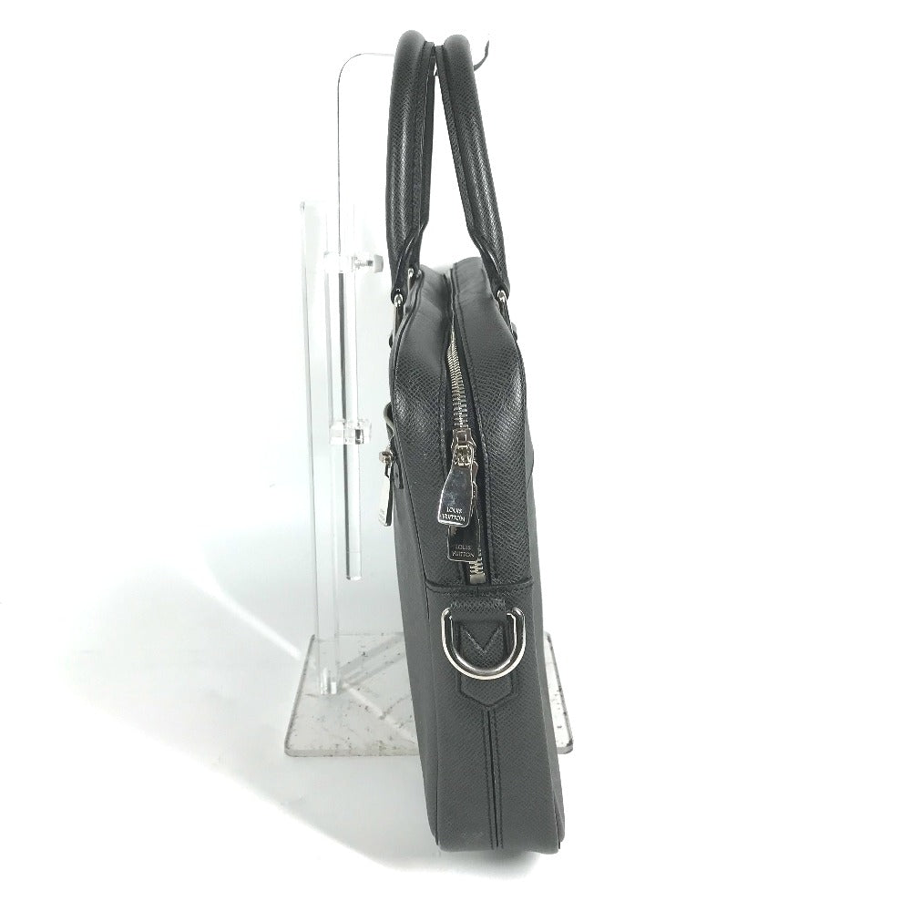 LOUIS VUITTON Business bag Taiga Leather black Taiga PortoDocument Business PDV mens