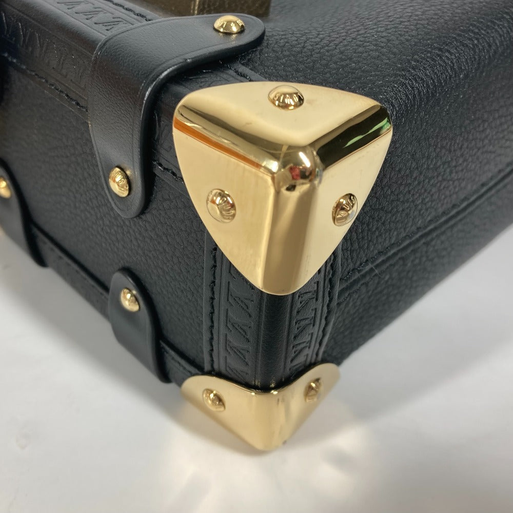 LOUIS VUITTON Handbag M23817 Leather , Grained Calf Leather black Clutch bag pouch Side Trunk PM Women