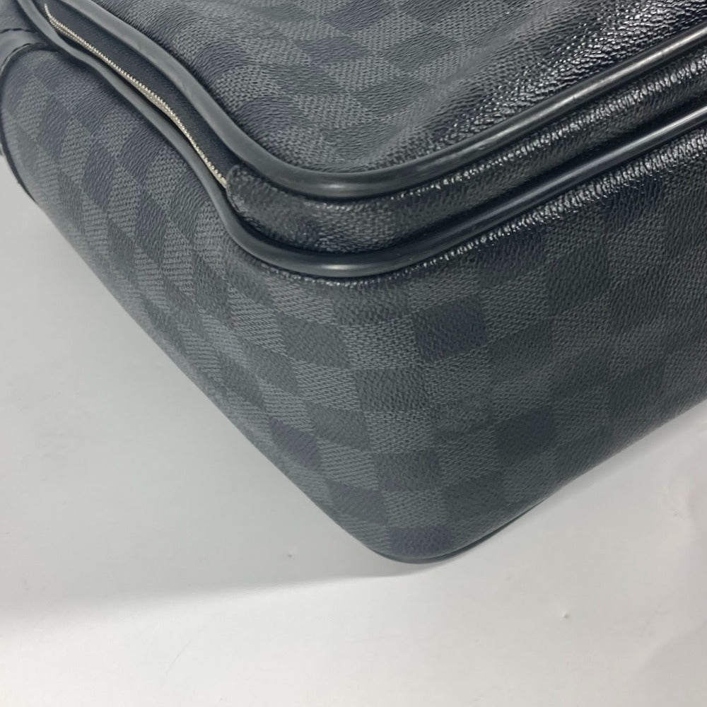 LOUIS VUITTON Business bag N23253 Damier Grafitto Canvas black Damier Grafitte Ikar mens
