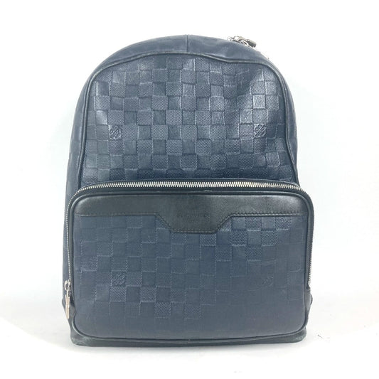 LOUIS VUITTON Backpack Damier Anfini Leather Navy Damier Anfini campus backpack