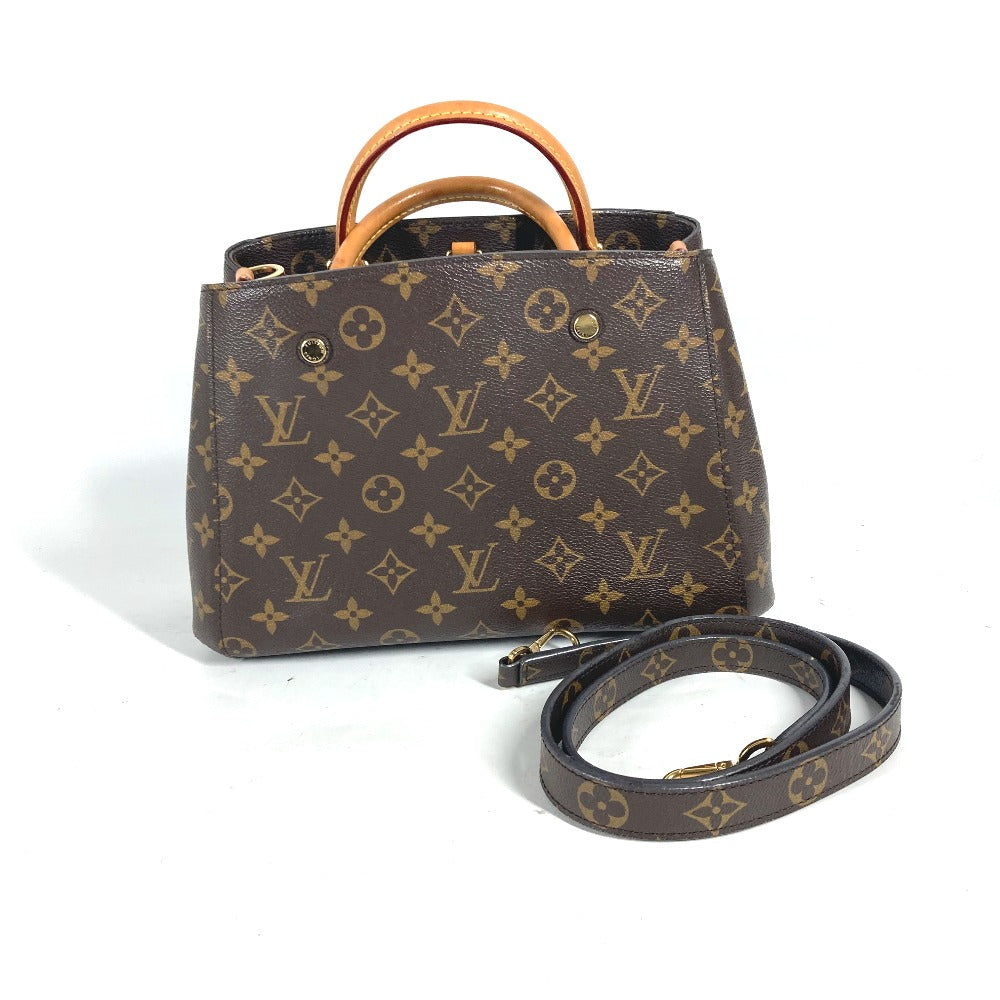LOUIS VUITTON Handbag Monogram canvas Brown Monogram Montaigne BB Women