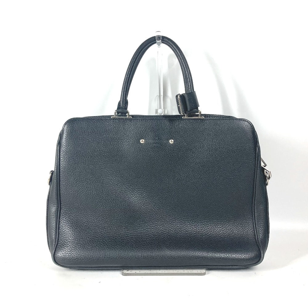 LOUIS VUITTON Business bag Taurillon Clemence Leather black Armando Briefcase PM mens