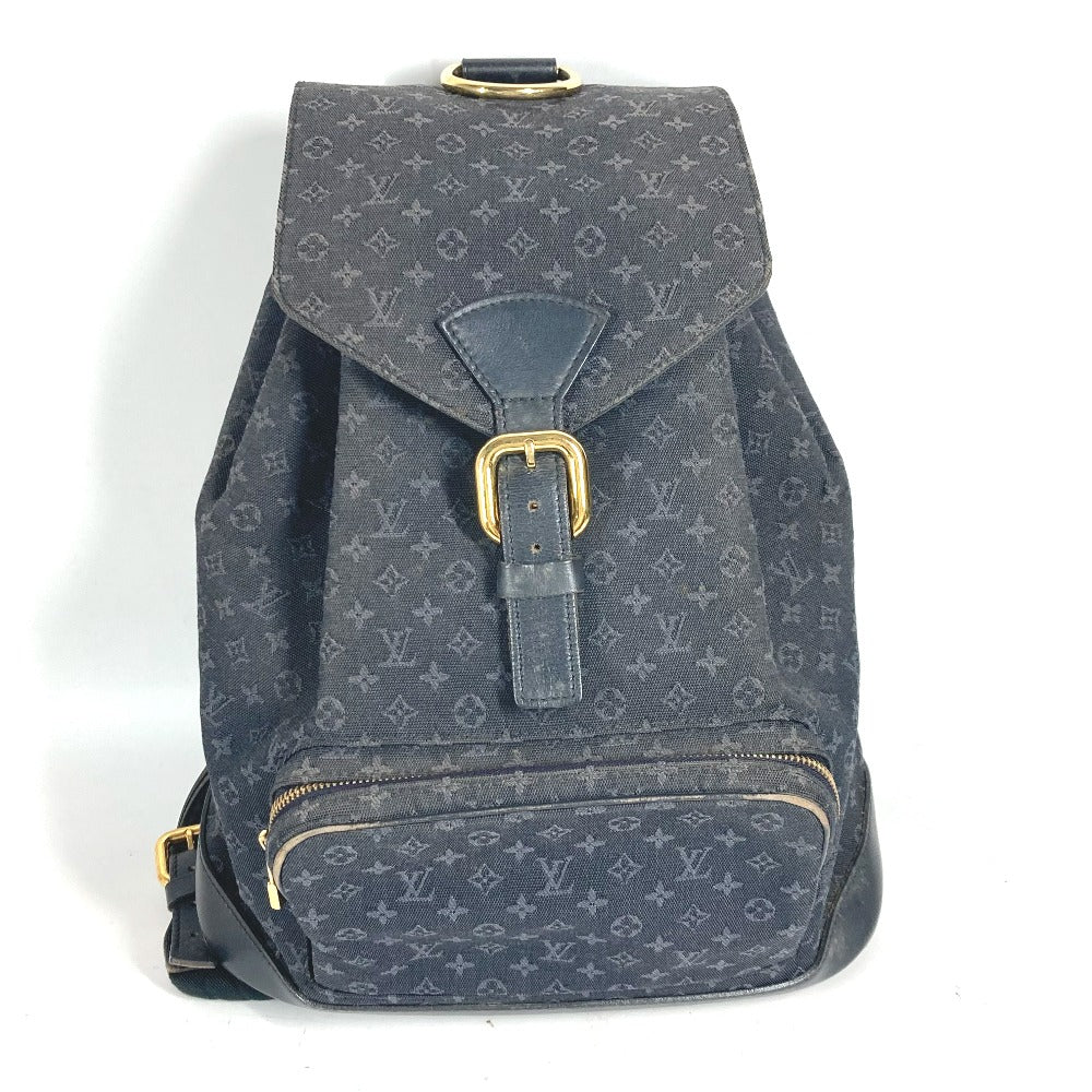 LOUIS VUITTON Backpack Monogram denim Navy Monogram Mini Denim MontsourisGM Women