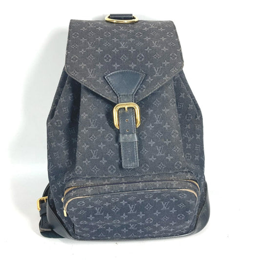 LOUIS VUITTON Backpack Monogram denim Navy Monogram Mini Denim MontsourisGM Women