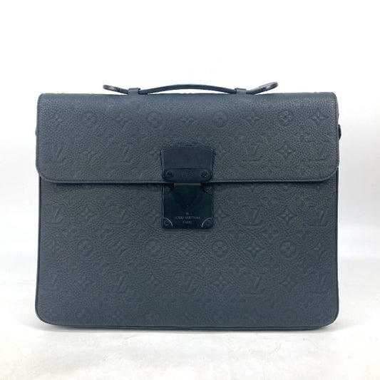 LOUIS VUITTON Handbag M20835 Taurillon Clemence Leather black Monogram Taurillon Clemence S-Lock Briefcase mens