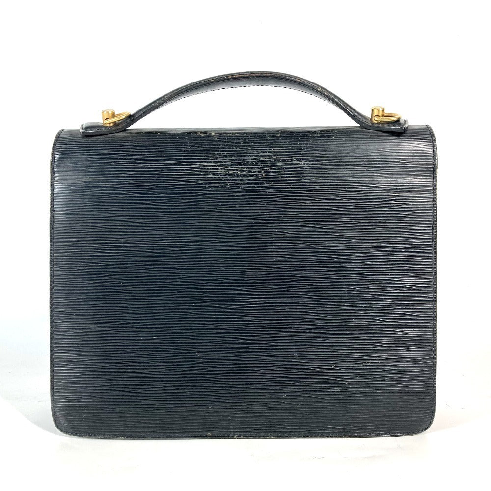 LOUIS VUITTON Handbag Epi Leather black Epi Monceau