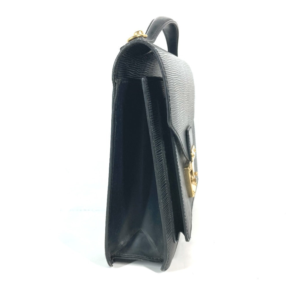 LOUIS VUITTON Handbag Epi Leather black Epi Monceau