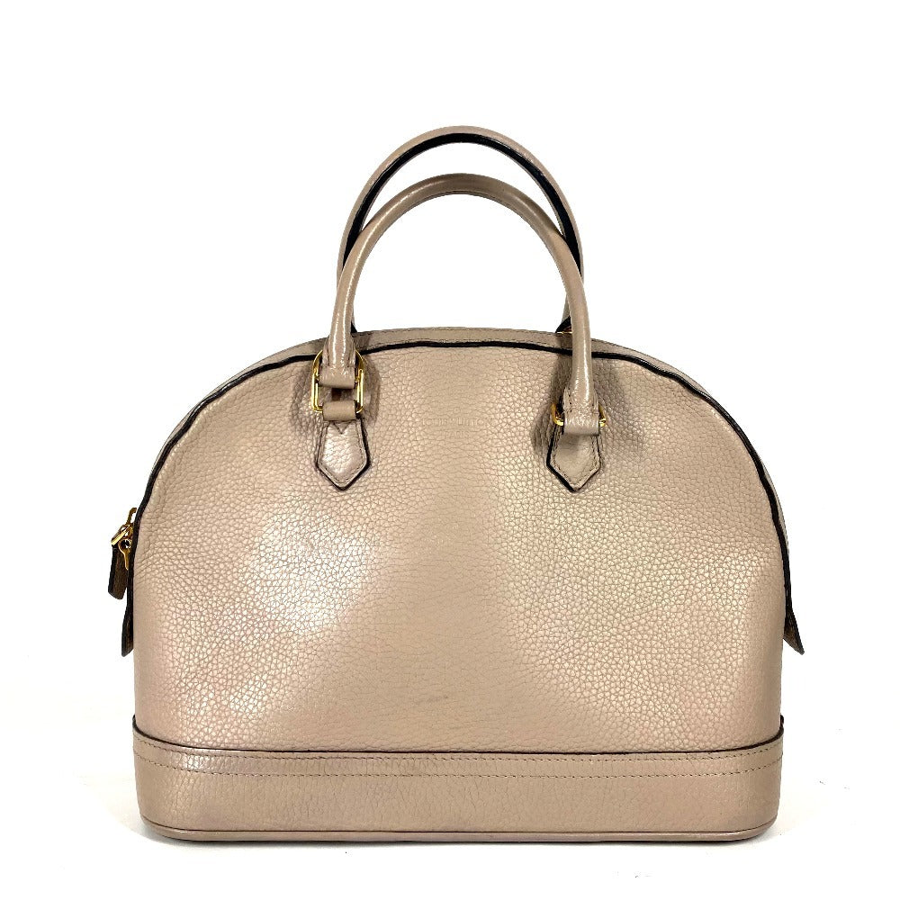 LOUIS VUITTON Handbag leather gray Parnasea Alma PM