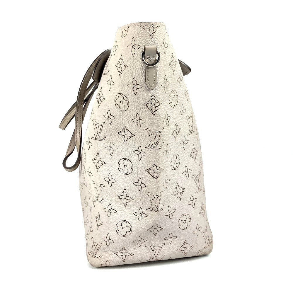 LOUIS VUITTON Shoulder Bag monogram mahina leather Greige type Monogram Mahina Hina MM Women