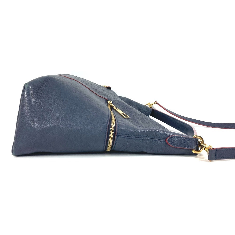 LOUIS VUITTON Shoulder Bag Monogram Ann Platt Leather Navy Monogram Ann Platt Merry Women