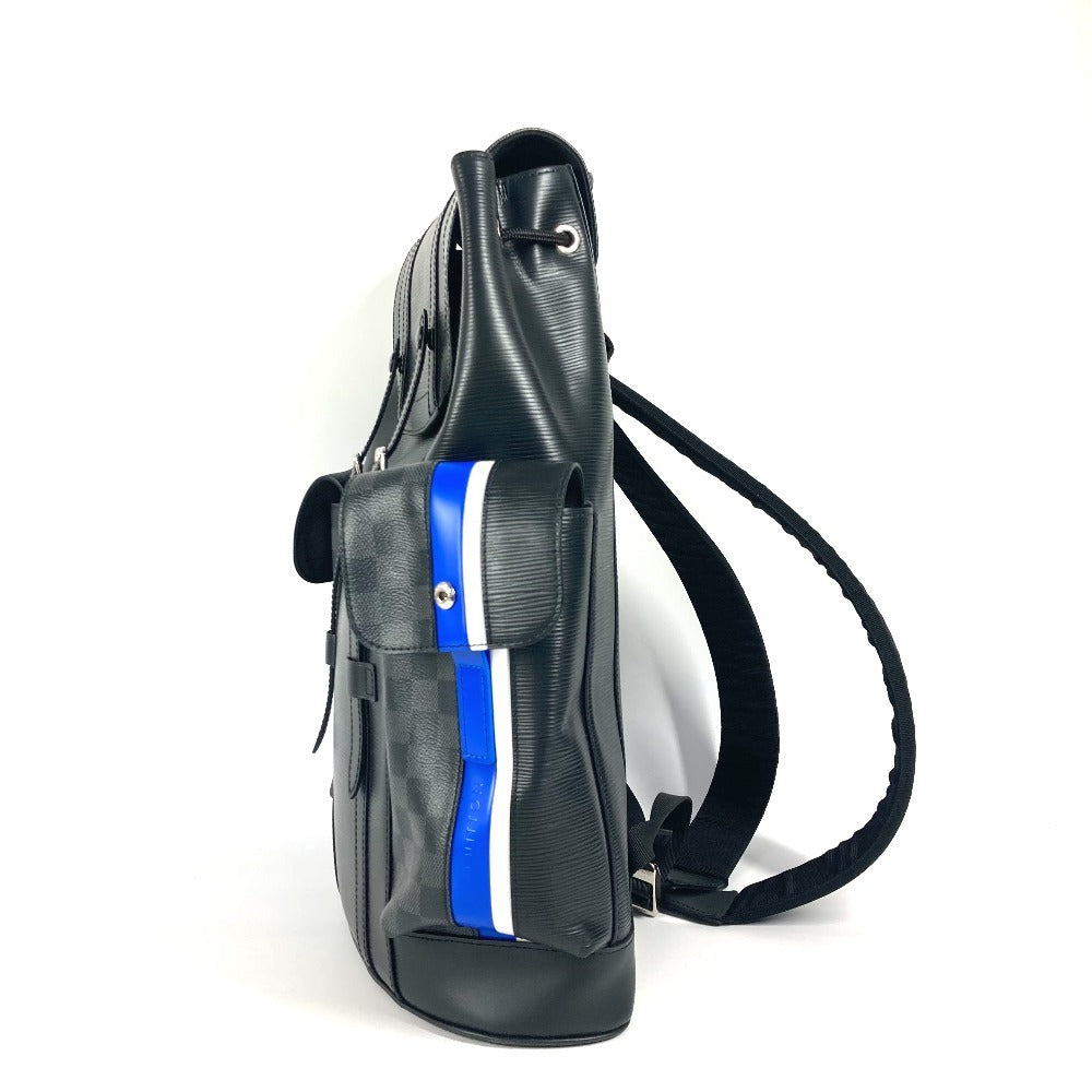 LOUIS VUITTON Backpack Epi Leather, Monogram Eclipse Canvas black Epi Monogram Eclipse Christopher PM