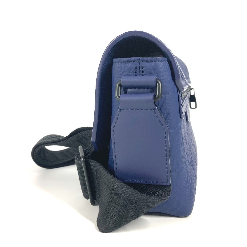 LOUIS VUITTON Shoulder Bag Taurillon Clemence Leather blue Monogram emboss S Cape Messenger unisex(Unisex)