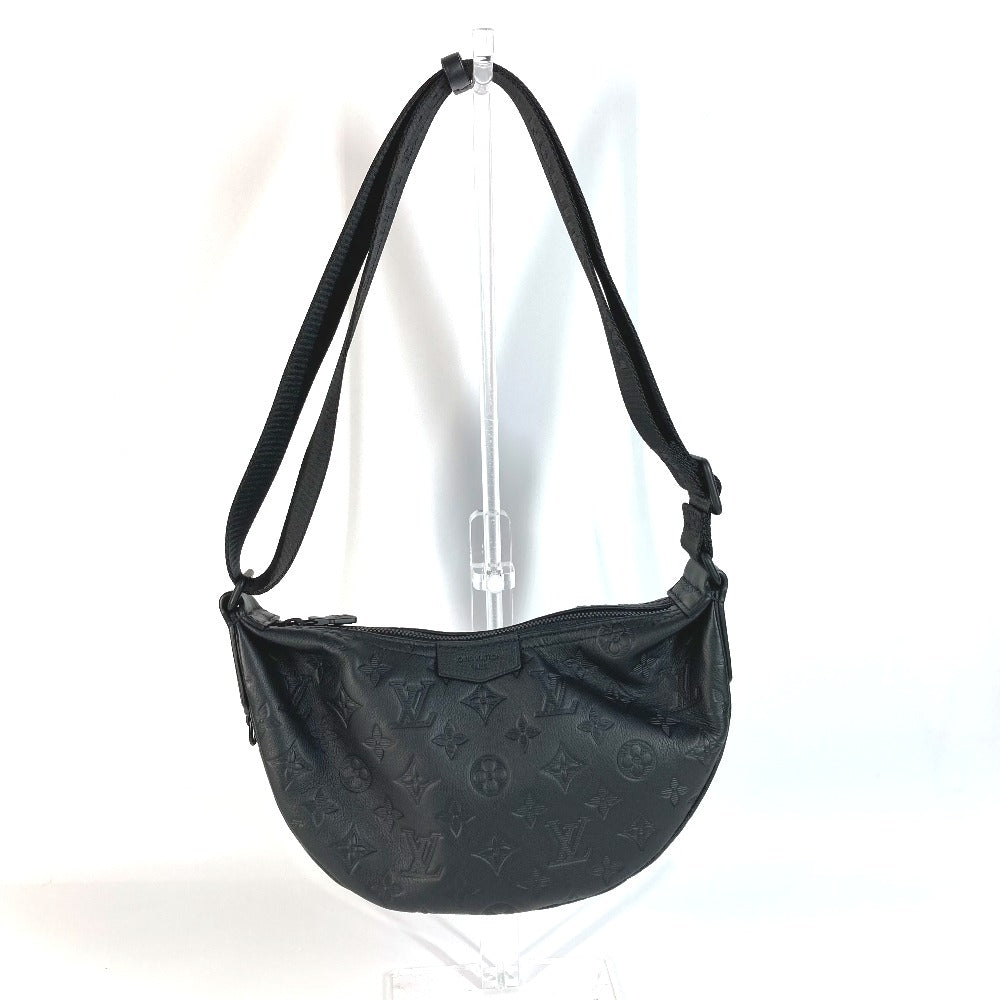 LOUIS VUITTON Shoulder Bag Monogram shadow leather black Monogram shadow Hammock Bag PM