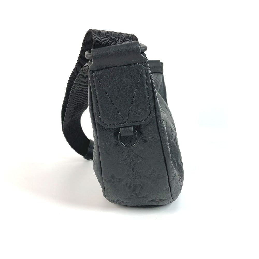 LOUIS VUITTON Shoulder Bag Monogram shadow leather black Monogram shadow Hammock Bag PM