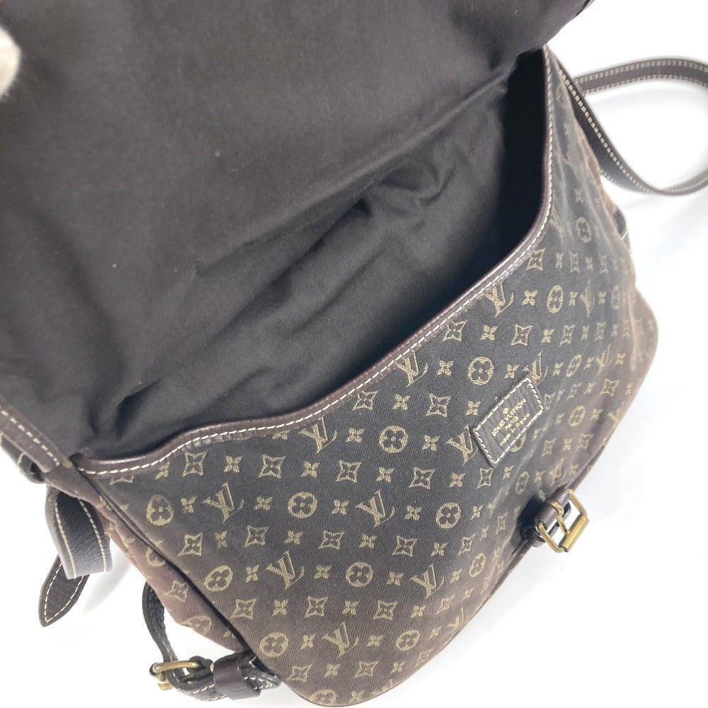 LOUIS VUITTON Shoulder Bag Monogram Mini-LinCanvas Brown Monogram mini run Saumur 30