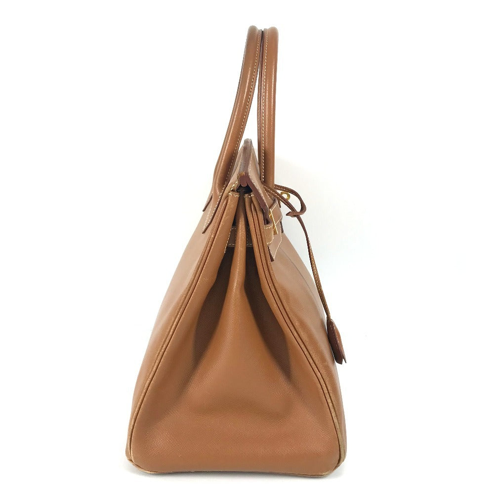 HERMES Handbag leather gold Tote Bag Birkin 35