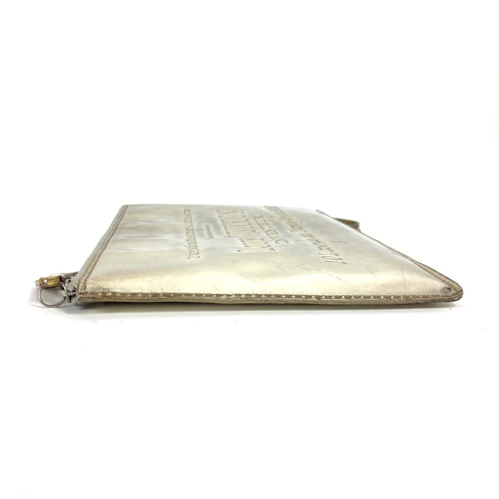 LOUIS VUITTON business bag leather gold Monogram Miroir pochette plat