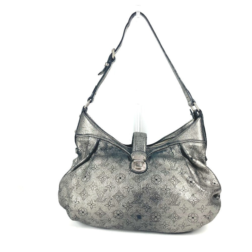 LOUIS VUITTON Shoulder Bag monogram mahina leather Silver Monogram Mahina Mahina XS