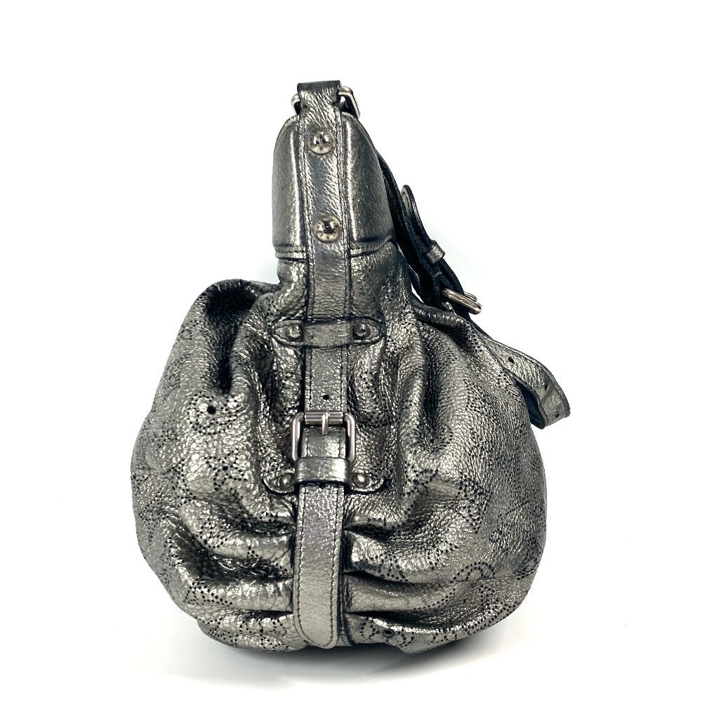LOUIS VUITTON Shoulder Bag monogram mahina leather Silver Monogram Mahina Mahina XS