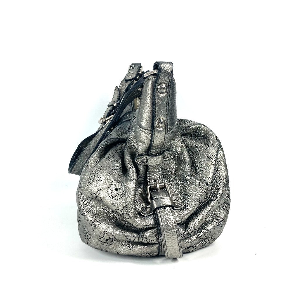 LOUIS VUITTON Shoulder Bag monogram mahina leather Silver Monogram Mahina Mahina XS