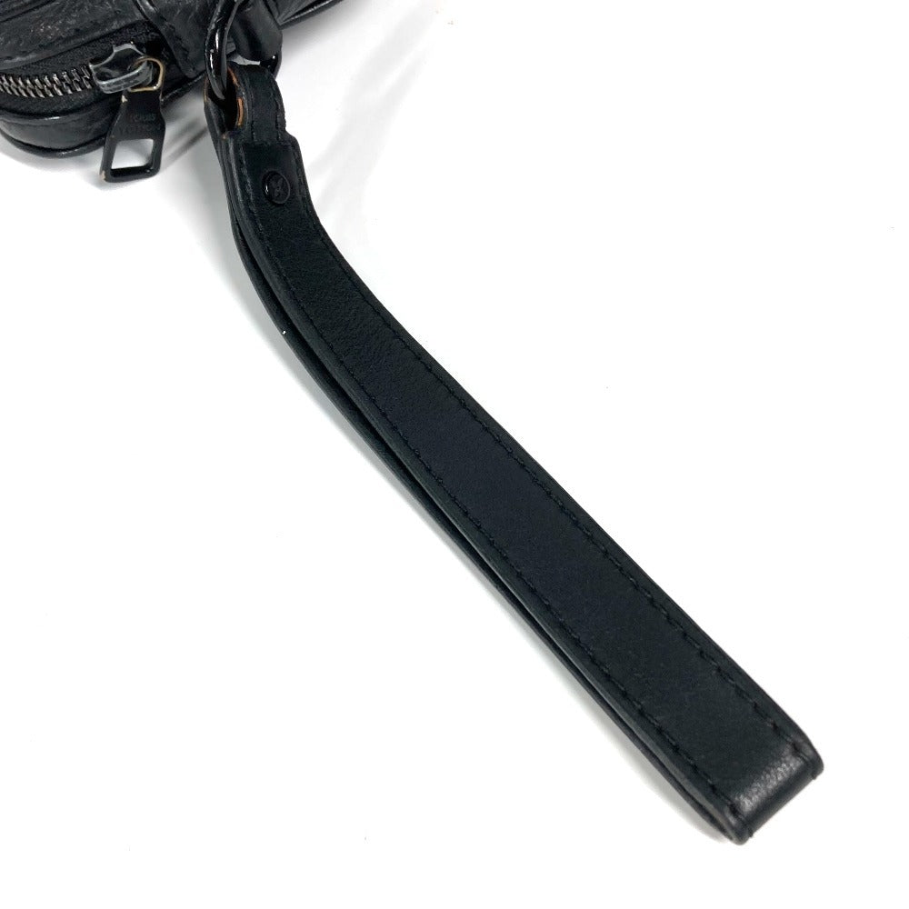LOUIS VUITTON Clutch bag Taurillon Clemence Leather black Monogram Taurillon Clemence Chain Pochette Volga