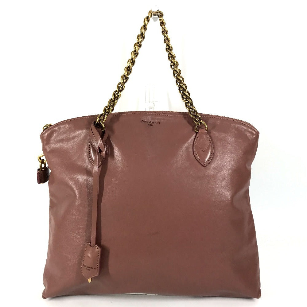 LOUIS VUITTON Shoulder Bag Calf leather pink Lockit Chain