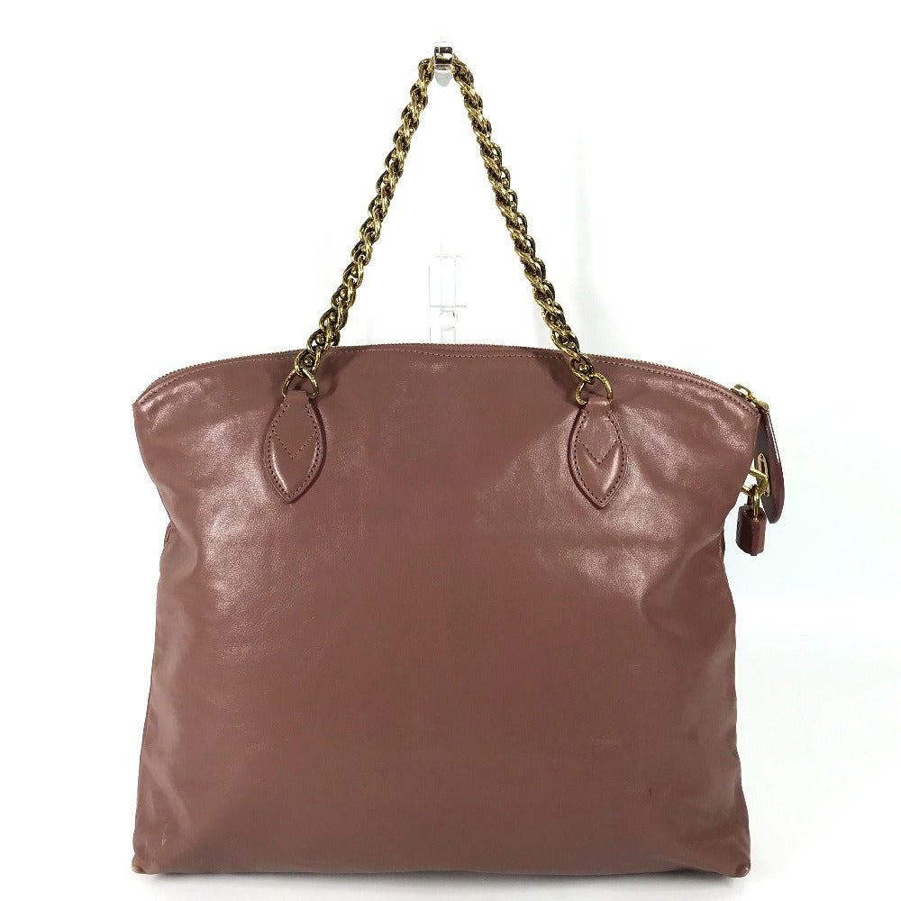 LOUIS VUITTON Shoulder Bag Calf leather pink Lockit Chain