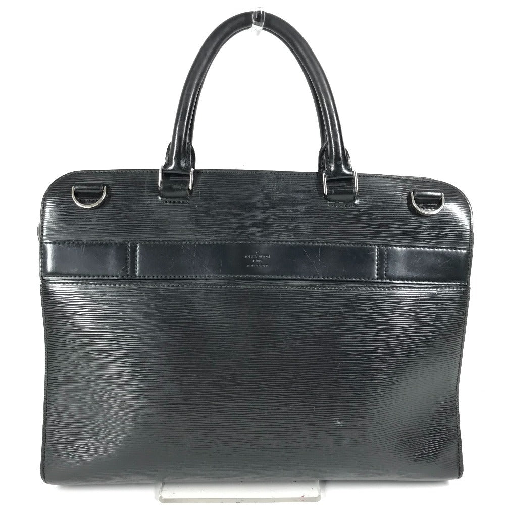 LOUIS VUITTON Business bag Epi Leather black Epi Bassano MM