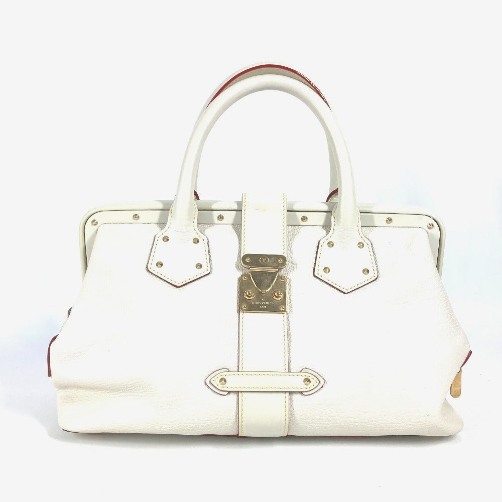 LOUIS VUITTON Handbag Suhari leather white Suhari Angénieux PM