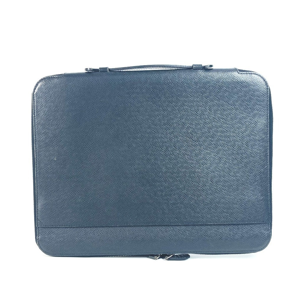 LOUIS VUITTON Clutch bag Taiga Leather black Taiga Vladimir