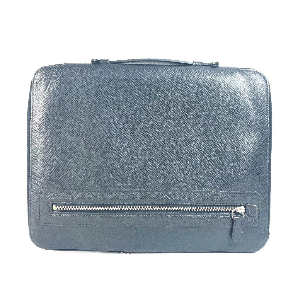 LOUIS VUITTON Clutch bag Taiga Leather black Taiga Vladimir