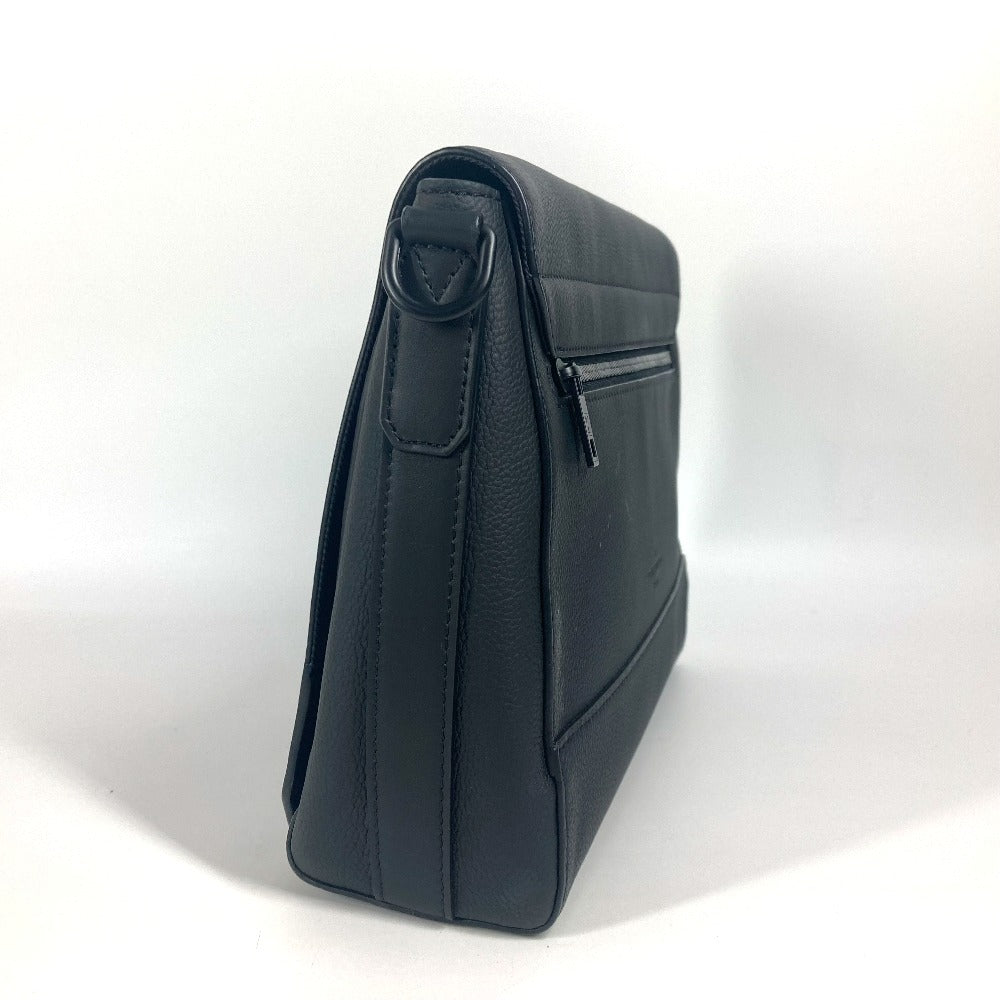 LOUIS VUITTON Shoulder Bag , grain leather black LV Aerogram takeoff messenger