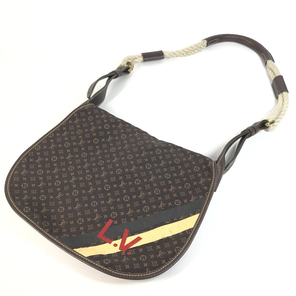 LOUIS VUITTON Shoulder Bag Monogram Mini-LinCanvas Brown Monogram mini run Aman