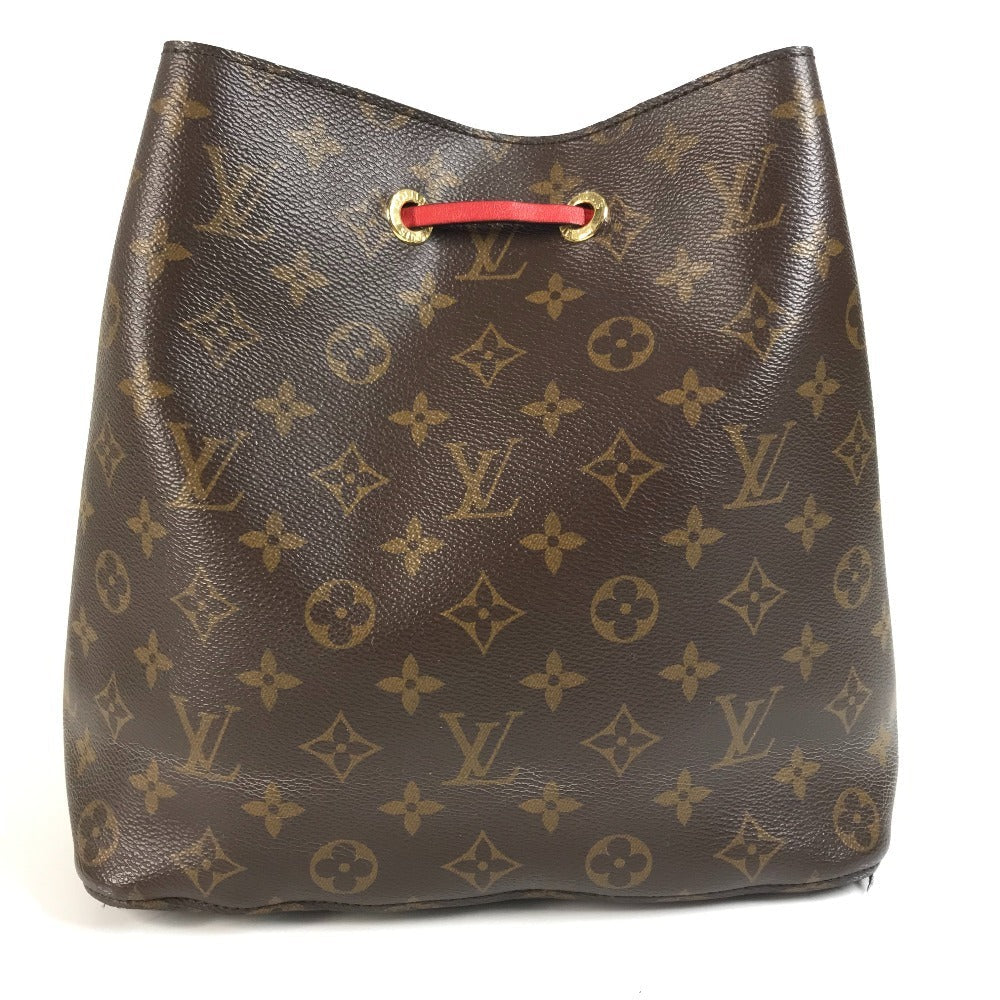 LOUIS VUITTON Shoulder Bag Monogram canvas Red Monogram Neo Noe MM