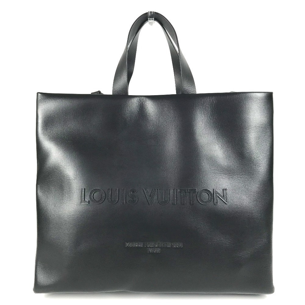  LOUIS VUITTON Tote Bag , Cowhide leather black LV Packaging Shopper Tote MM