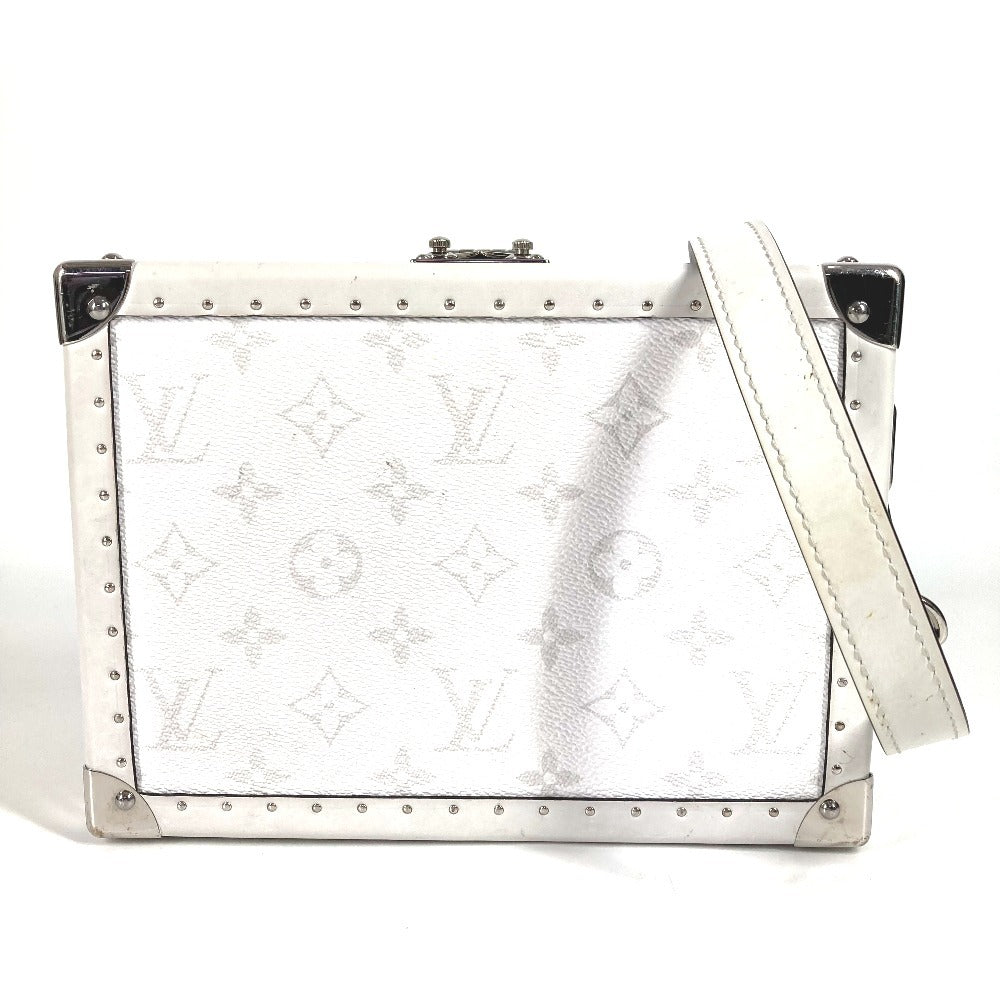 LOUIS VUITTON Shoulder Bag Monogram canvas, leather white Taigalama clutch box